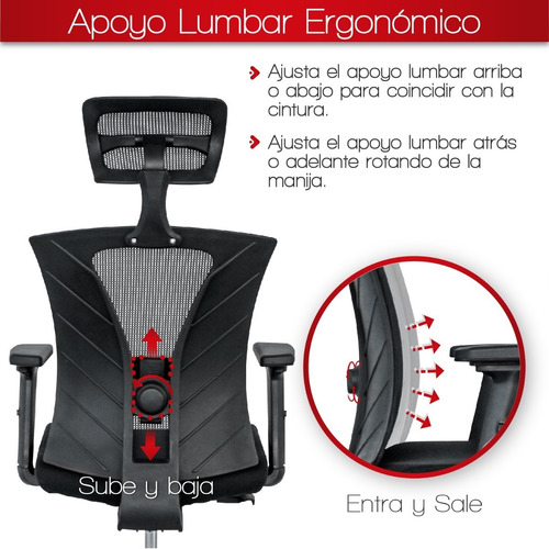 Silla De Oficina Jamundí Base Nylon Color Negro