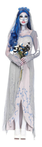 Vampiro Halloween Disfraz Reina Vestido Largo Fantasma Novia