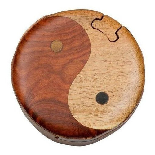 Caja Puzzle De Madera Secreta  Yin & Yang 