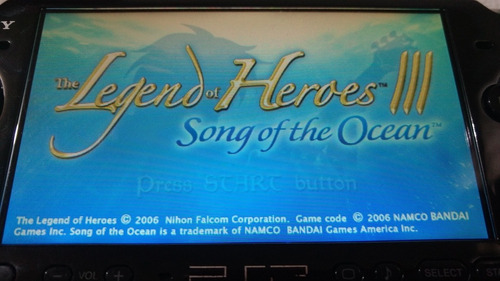 The Legend Of Heroes 3 Song Of The Ocean Para Psp Oferta..!! (Usado)