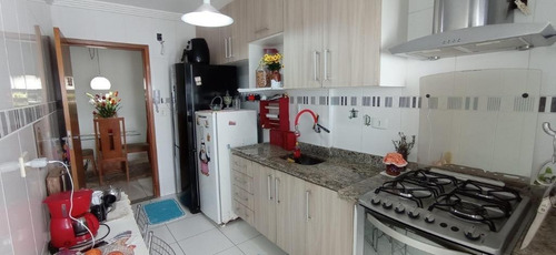Apartamento Planejado Próximo Da Praia Com 2 Dormitórios E 2 Vagas À Venda, 86 M² Por R$ 350.000 - Vila Guilhermina - Praia Grande/sp - Ap3545