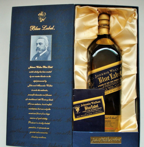 Whisky Johnnie Walker Etiqueta Azul 1 Litro Blue Label