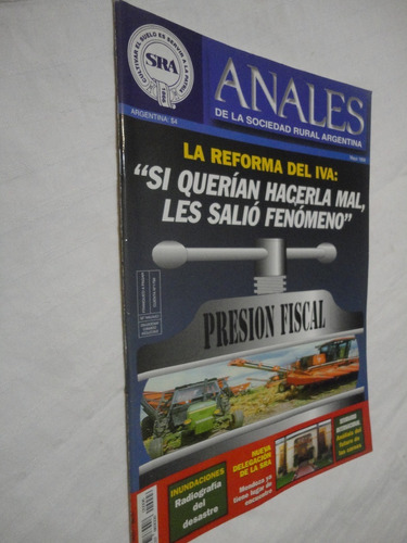 Anales De La Sociedad Rural Argentina Nº 4 Mayo 1998