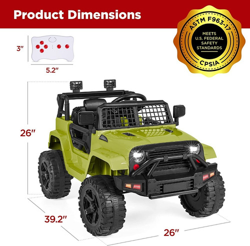 Best Choice Products Camión De Paseo Para Niños De 12 V
