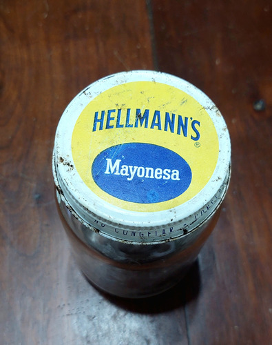 Frasco Antiguo De Hellmans Original (Usado)