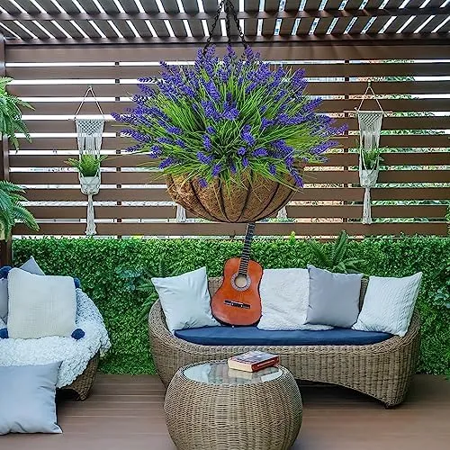 20 Paquetes De Plantas Artificiales Para Exteriores, Hierba
