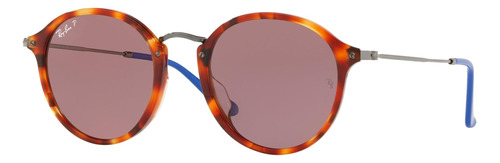 Gafas De Sol Ray-ban Rb2447f Round Low Bridge Fit, Rojo Pola