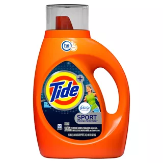 Jabón líquido Tide Plus Febreze Sport Active Fresh botella 1.36 L