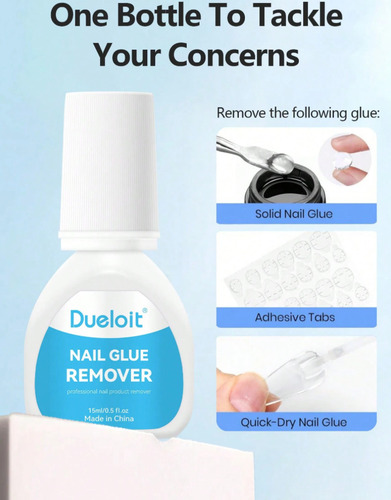 Set Pegamento Y Removedor Tips Uñas Postizas Press On