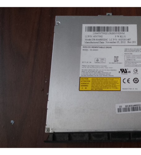 Grabadora De Dvd Para Laptop Modelo Ds 8as85h20c