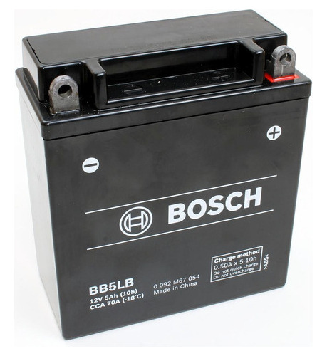 Bateria Moto Bosch 12v 5ah Bb5lb = Yb5lb Gilera