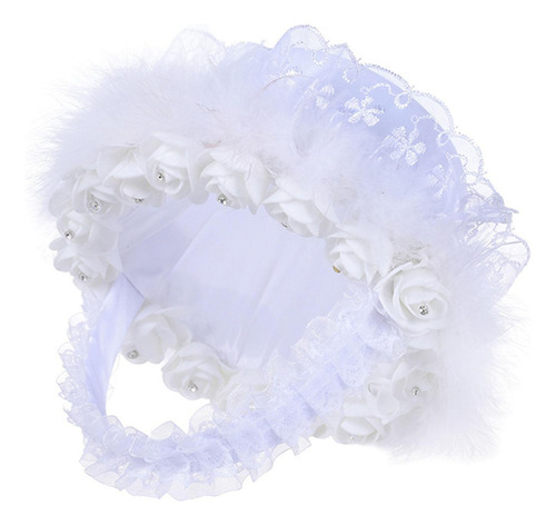 Cesta De Niña De Las Flores De La Boda Romántica Manija
