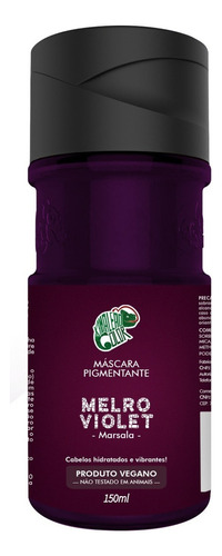 Máscara Pigmentante 150ml - Kamaleão Color - Tinta De Cabelo Tom Melro violet