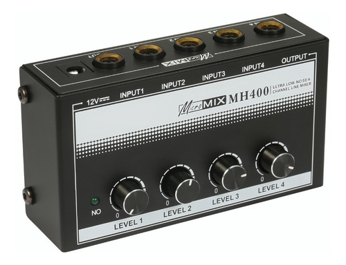 Imagen 8 de 8 de Mezcladora De Audio Mh400 Pequeña De 4 Canales Y Bajo Ruido