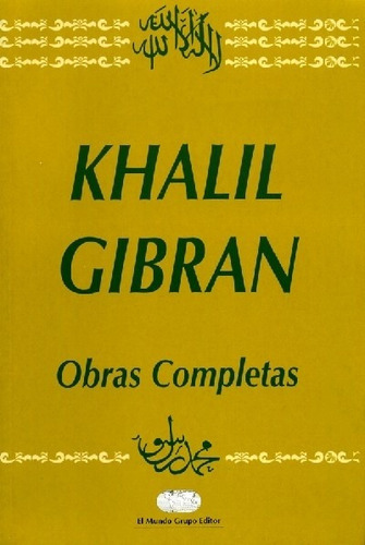 Obras Completas  - Gibran, Gibran Jalil (khalil)