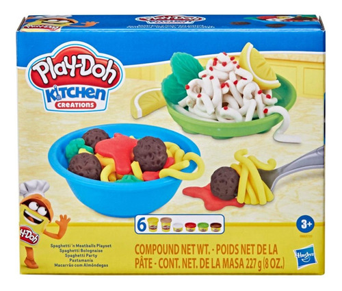 Set Play Doh Kitchen Creations Pastamanía Spaghetti Party