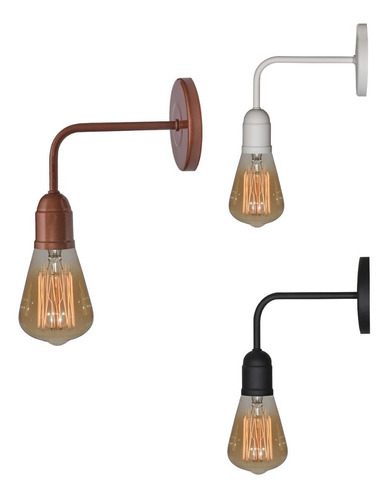 Pack X 5 Lampara Aplique Pared Industrial Moderno Vintage