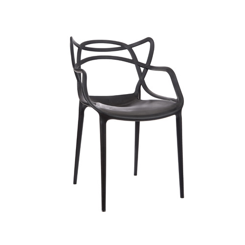 Silla de comedor Garden Life Allegra, estructura color negro, 4 unidades