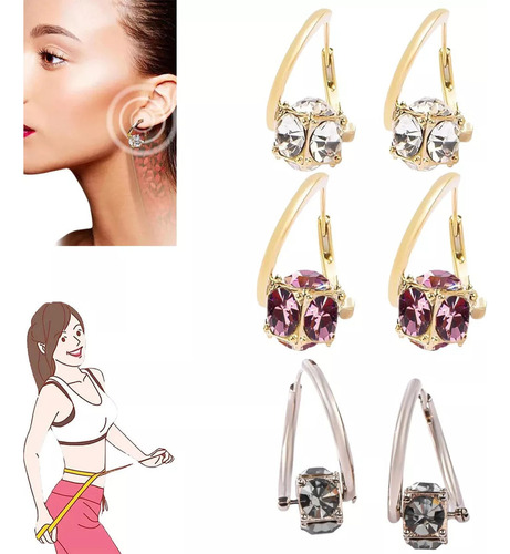 3 Pares De Pendientes De Pérdida De Peso De La Mujer De Moda