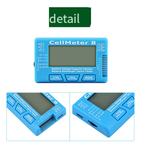 Medidor De Prueba De Voltaje De Capacidad De Batería Rc Cell