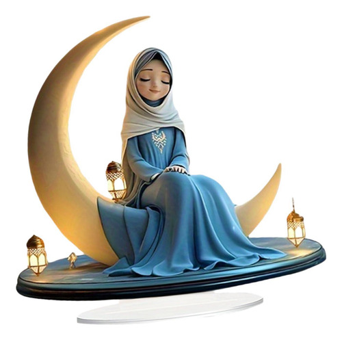Estatua Decorativa De Niña Plana 2d, Decoración De