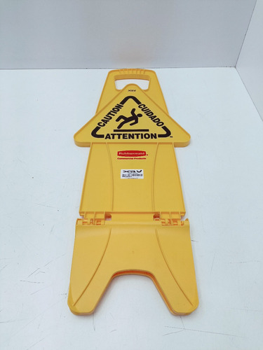 Señal Aviso Piso Mojado Plastico Rubbermaid I. 9091