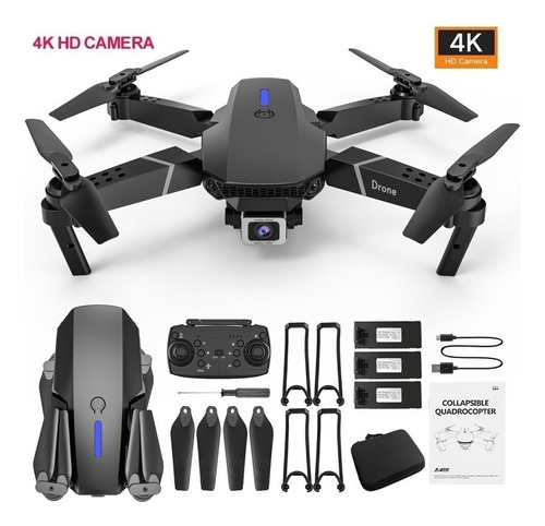 Mini Drones Con Cámara 4k Baratos E525/e88 Pro +3 Batería