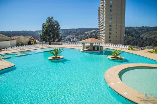 Imagen 25 de 29 de Jardines De Reñaca, 3 Piscinas Con Toboganes Acuaticos.