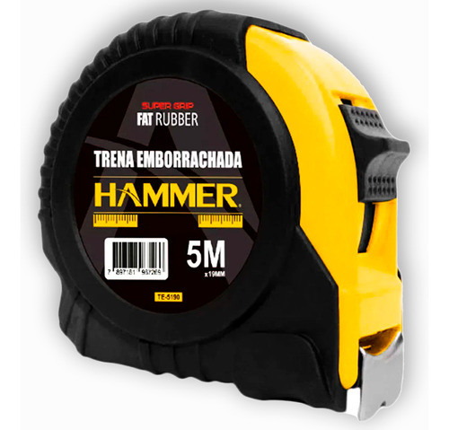 Trena Emborrachada Com Trava 5mt X 19mm Hammer