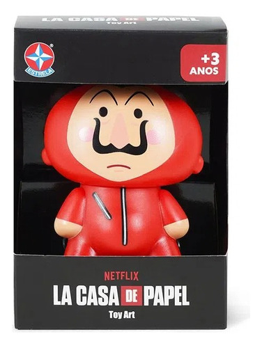 Boneco La Casa De Papel Netflix Toy Art Red Criança Estrela