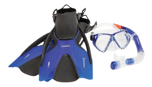 Imagen 1 de 1 de Set Completo Snorkel Tunny 2 National Geographic Buceo