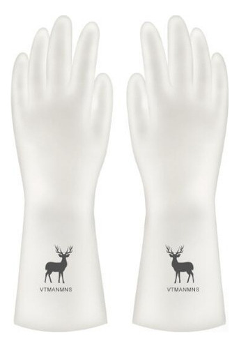 2 Pares De Guantes De Goma Impermeables Para Lavar Platos