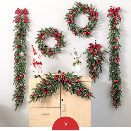 2 Piezas Guirnaldas Navideñas En Forma De Lágrima, Agujas