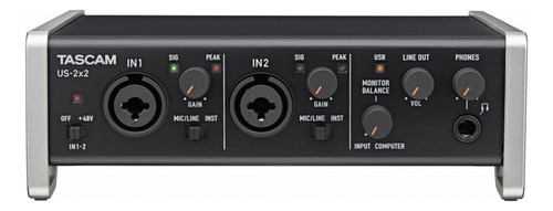 Placa Tascam Us 2x2 Interfaz De Audio Usb