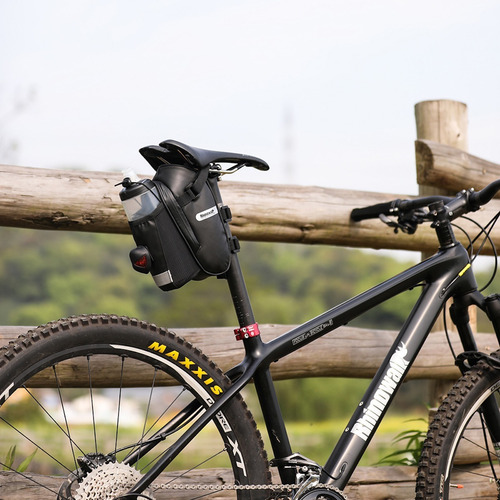 Imagen 10 de 10 de Bolsa Sillín Porta Botella Trasera Para bicicleta