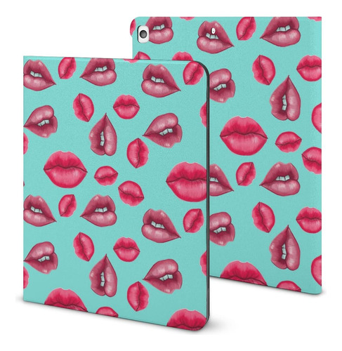 Funda Estampado Labio Rojo Para iPad Pro Air Protectora