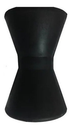 Imagen 2 de 5 de Rodillo Doble Cono Chico 150 Mm Goma Negra Trailer - Nautica