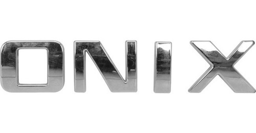 Nome Adesivo Emblema Onix Cromado