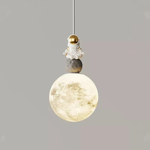 Lámpara Colgante Lunar Astronauta Dibujos Animados For Niños