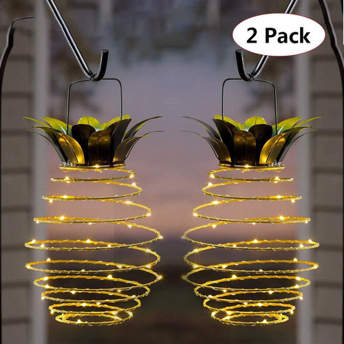 Lámpara Solar De Jardín Piña Sin Hojas