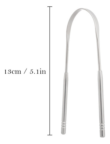 Raspador De Lengua De Acero Inoxidable Para Un Aliento Fresc