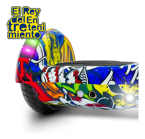 Imagen 6 de 8 de Skate Hoverboard Electrico 6.5 Bluetooth Luces Led N1 El Rey