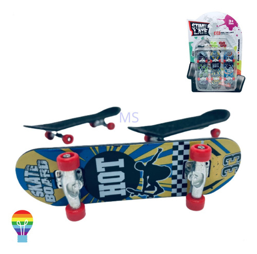 Kit Skate De Dedo Com Lixa Fingerboard Truck Tech Deck