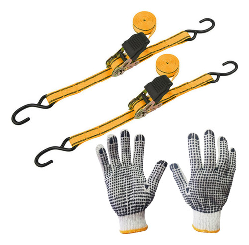 Cinta Catraca Tolsen 25mm X 5m Poliéster 225-450dan 2 Piezas