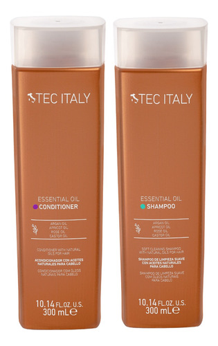 Kit Shampoo Y Acondicionador Tec Italy Essential Oil 300 Ml