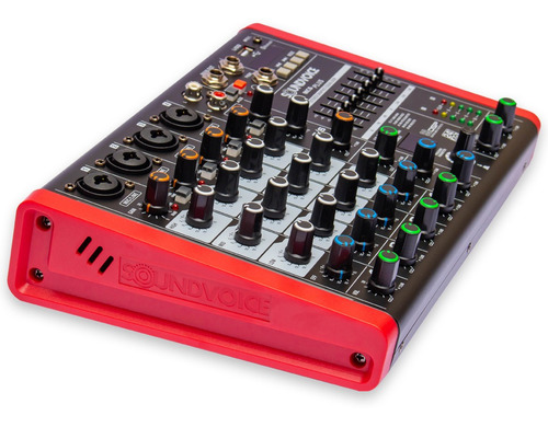 Mesa De Som 6 Canais Soundvoice Mc6plus Eux Bivolt