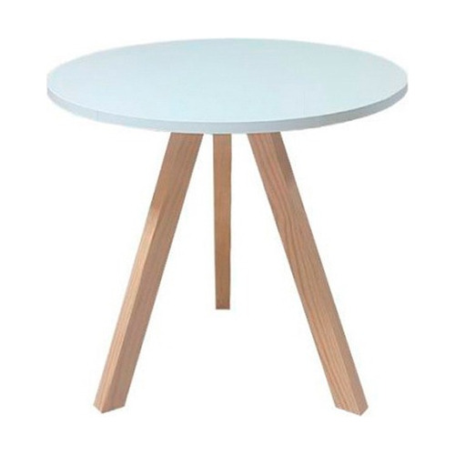 Mesa Baja Ziyaz D60 Melwood 18mm Blanco Alt. 55cm B/madera