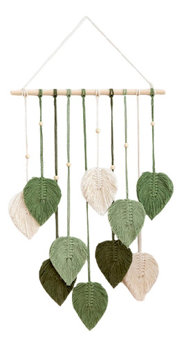 Macramé Para Colgar En La Pared, Telón De Fondo Con Verde