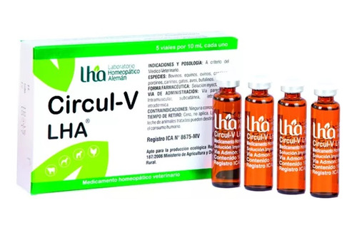 Circul-v Lha  Viales X 10ml - Unidad a $34950