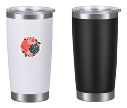 Jarro Termico Tumbler Con Borde Acero Blanco Sb-6364 20 Oz  